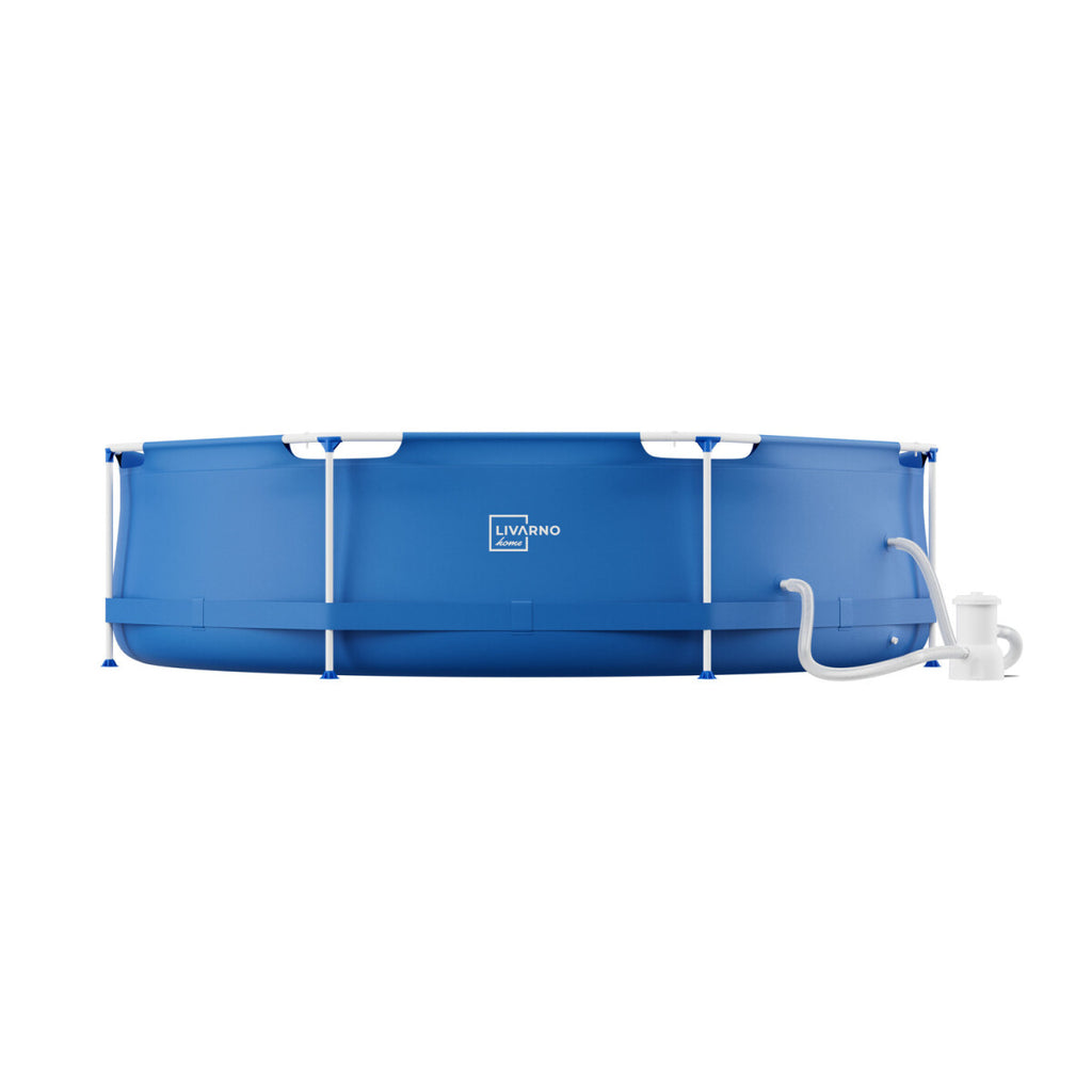 LIVARNO home Metal-Frame-Pool, Ø 300 x H 76 cm - B-Ware neuwertig