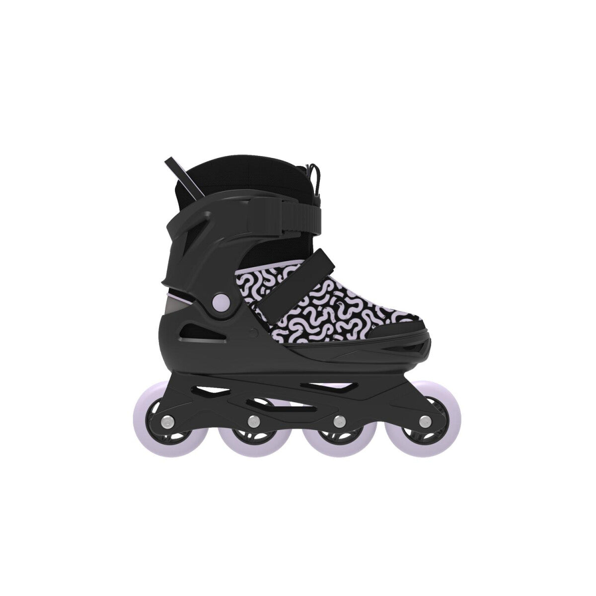 CRIVIT Jugend-Softboot-Inlineskates, größenverstellbar (schwarz/lila) - B-Ware gut