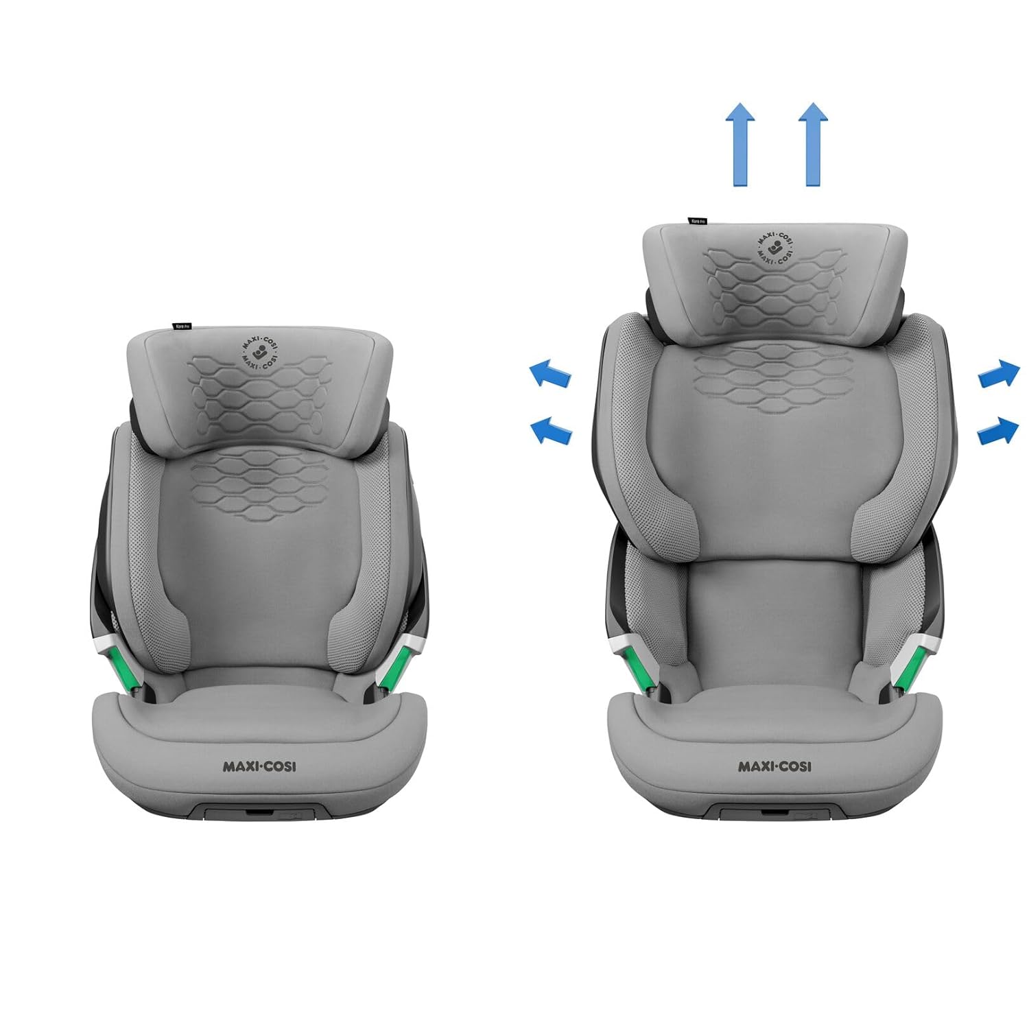 Maxi-Cosi Kore Pro i-Size Kindersitz, 3.5–12 Jahre, 100–150 cm, ClickAssist Licht, Verstellbare Höhe/Breite, Side Protection System+, Authentic Cognac