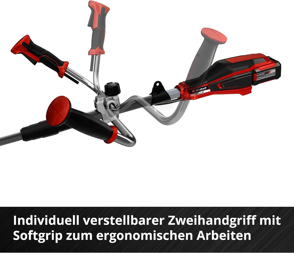 Einhell Akku-Sense AGILLO 18/200 Power X-Change (Lithium Ionen, 18V, 7.500 Umdrehungen/Min., Faden m. Tippautomatik/3-Zahn-Messer, Front-Motor, Bike-Handle, ohne Akku u. Ladegerät)
