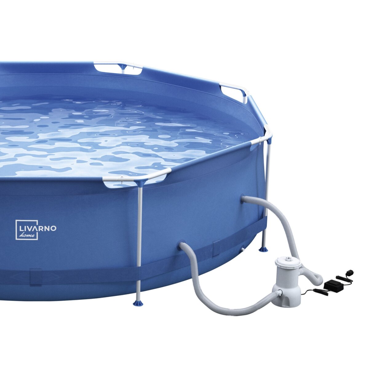 LIVARNO home Metal-Frame-Pool, Ø 300 x H 76 cm - B-Ware neuwertig
