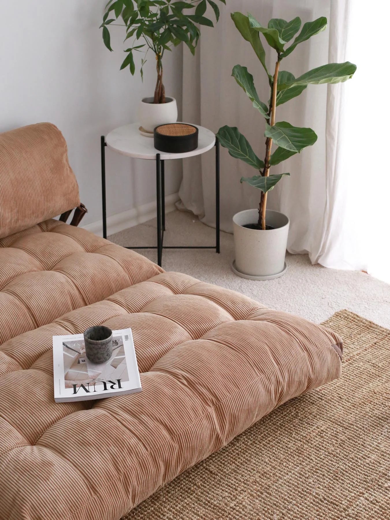 Fold Kadife 2 Bettsofa - Kamel