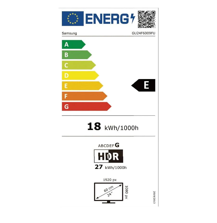 Samsung Full HD F6009F 24 Zoll (61 cm) LED Flachbildfernseher, PurColor-Technologie, HDR, Object Tracking Sound Lite, Knox Security, One UI Tizen, Smart TV, Unbegrenzt kostenlose Inhalte