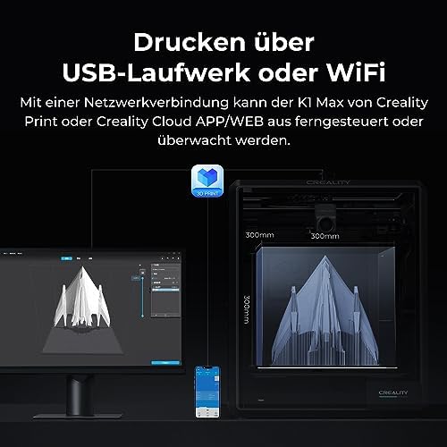 Creality K2 Plus Combo 3D-Drucker, 16-Farben Multimaterial-Druck, 350³mm XXL-Bauraum, Servo-Direktantrieb, Dual-KI-Kameras, Ultra-Leise