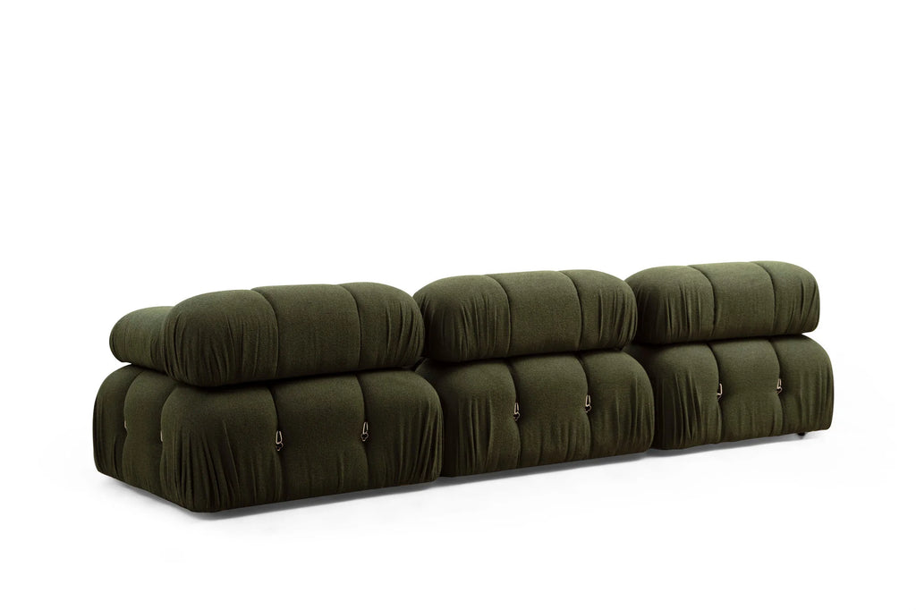 Bubble Green L1 Ecksofa - Grün