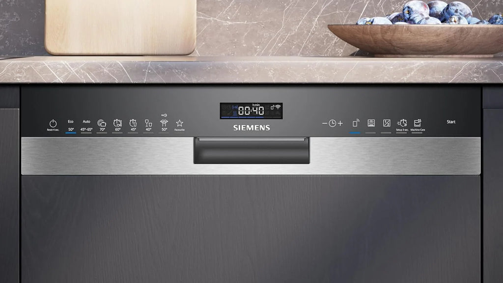 Siemens SN63EX06VE, iQ300 Smarter Geschirrspüler, Vollintegrierte Spülmaschine, 60 cm, Besteckschublade, Extra leise, varioSpeed, Automatische Türöffnung, Dreifach rackMatic, infoLight, intesiveZone