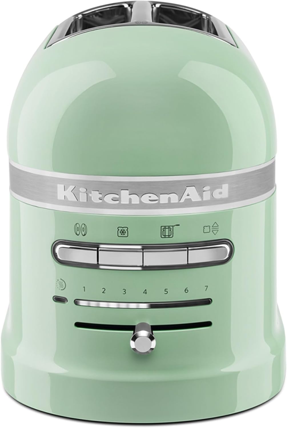 KitchenAid Toaster für 2 Scheiben mit Sandwich-Zange | Artisan | Retro Toast Machine | Verschiedene Funktionen und Bräunungsstufen | Grün