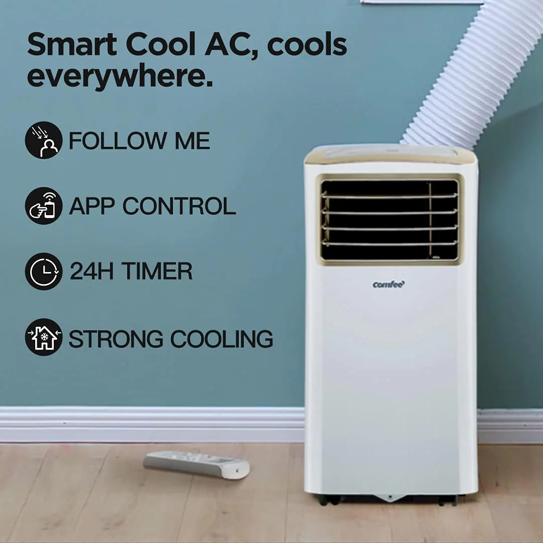 Comfee Mobiles Klimagert Easy Cool 2.0, 7000 BTU 2,0kW, Kühlen&Ventilieren&Entfeuchten, Raumgre bis 68m(25㎡), APP-Steuerung/Alexa/Google Home/IFTTT, Mobile Klimaanlage mit Abluftschlauch