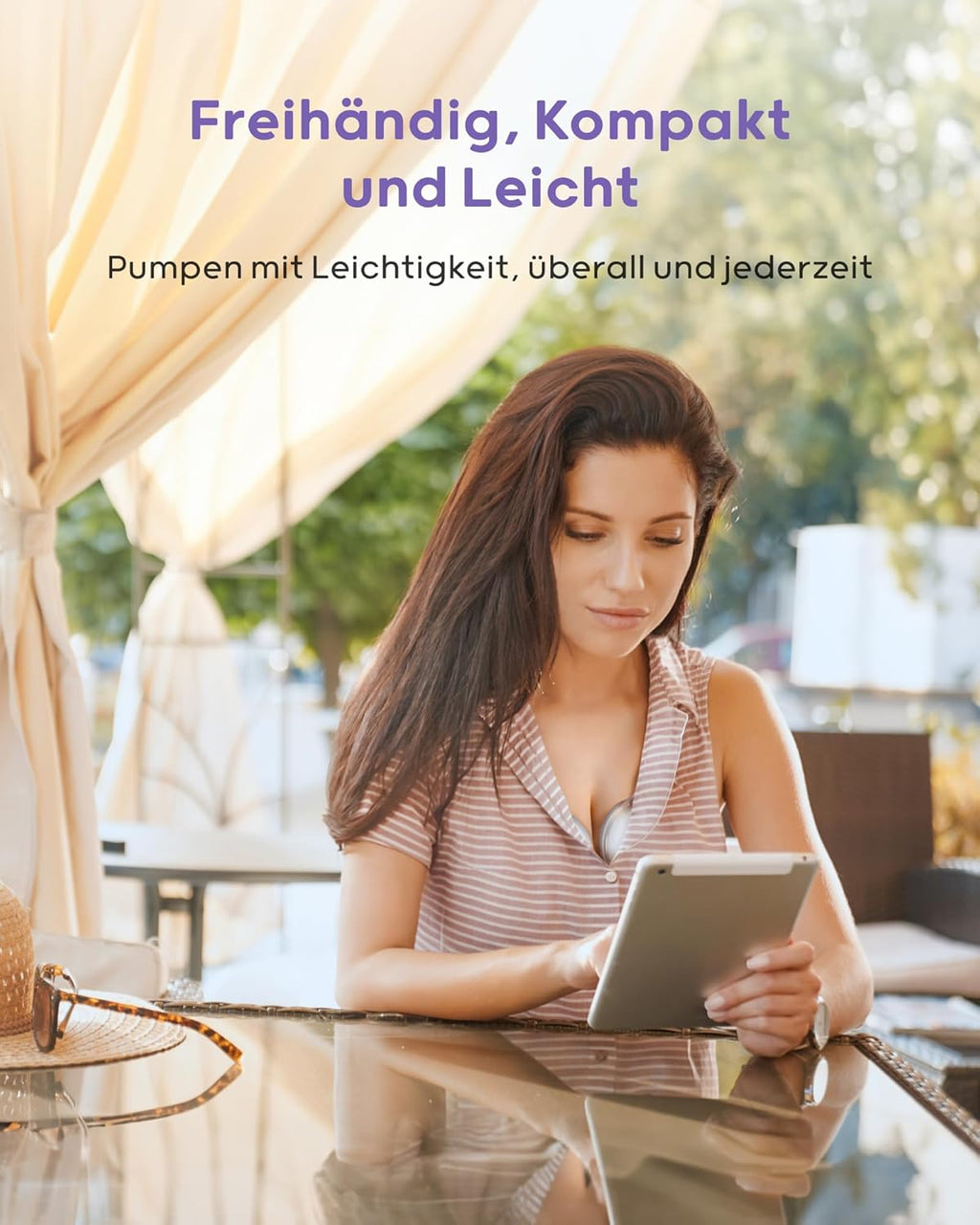Nuliie Milchpumpe Elektrisch tragbare S32, Elektrische milchpumpe freihändig 4 Modi 9 Stufen mit 18/21/24 mm komfortabler Flansch, Privat, mit Ersatzzubehör im Lieferumfang (2Packs, Weiß)