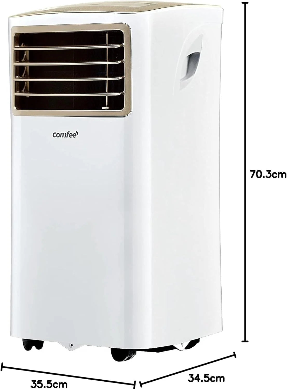 Comfee Mobiles Klimagert Easy Cool 2.0, 7000 BTU 2,0kW, Kühlen&Ventilieren&Entfeuchten, Raumgre bis 68m(25㎡), APP-Steuerung/Alexa/Google Home/IFTTT, Mobile Klimaanlage mit Abluftschlauch