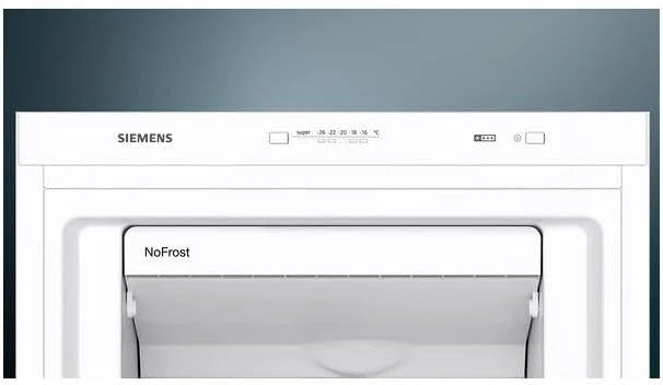 Siemens GS54NAWCV iQ500 Gefrierschrank, 176 x 70 cm, 327 L, noFrost nie wieder abtauen, bigBox Platz für großes Gefriergut, varioZone flexible Glas-und Schubladen, Weiß
