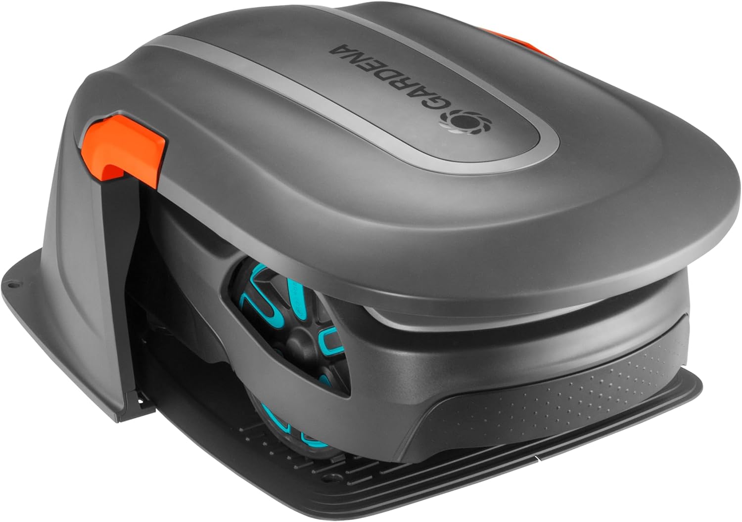 Gardena Original Garage für Mhroboter: Garage für Rasenmher, optimaler Sonnen- und Regenschutz für Rasenroboter und Ladestation (15020-20)