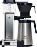 Moccamaster KBGT, Filterkaffeemaschine mit Thermoskanne, Filterkaffeemaschine, Off-White, 1.25L