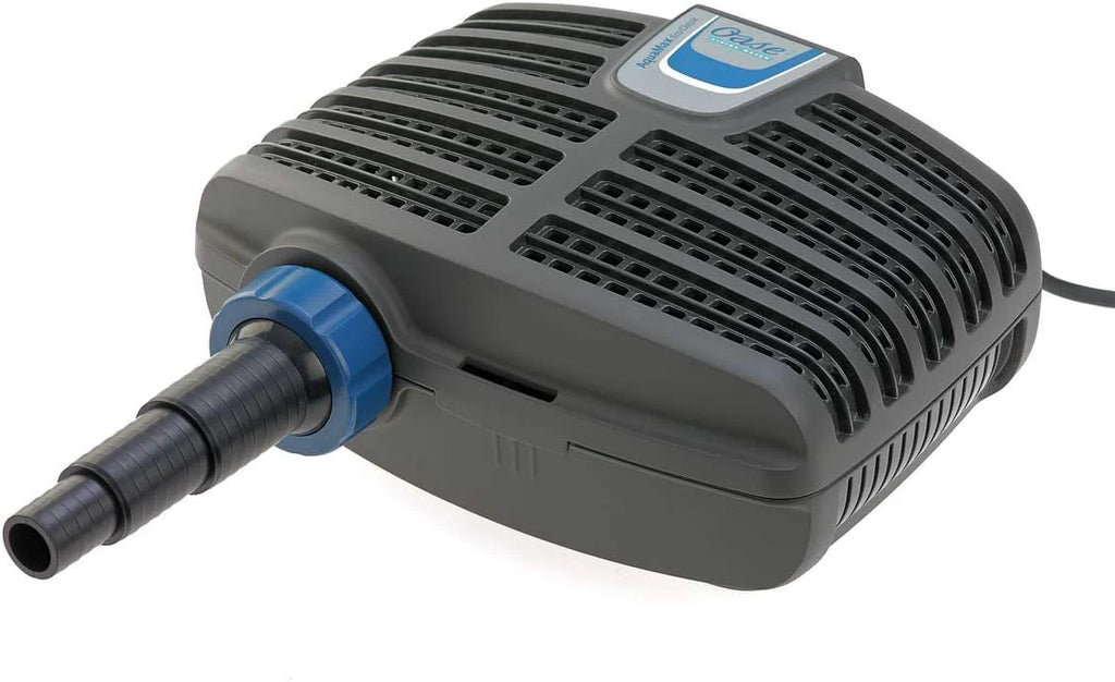 OASE 51096 Filter und Bachlaufpumpe AquaMax Eco Classic 5500, 5300 l/h Förderleistung, energiesparende Bachlaufpumpe, Teichpumpe, Filter, Pumpe, Bachlauf, Dunkelgrau