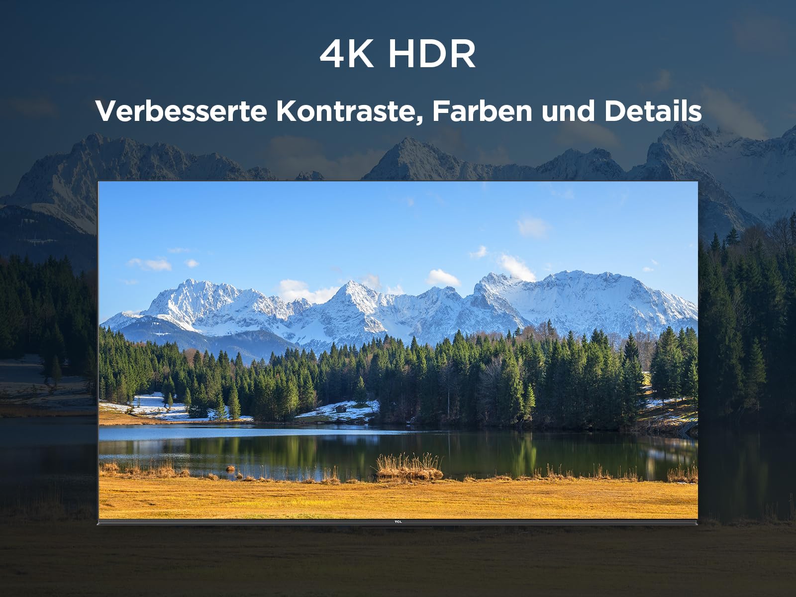 TCL 55V6C 55 Zoll Direct LED TV, 4K HDR Fernseher, Smart TV mithilfe von Google TV (Dolby Audio, Motion Clarity, Kompatibel mit Google Assistant & Alexa)