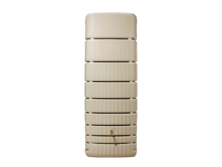 4rain Regentonne »SLIM«, 650 Liter Volumen, inklusive Auslaufhahn und Windsicherung