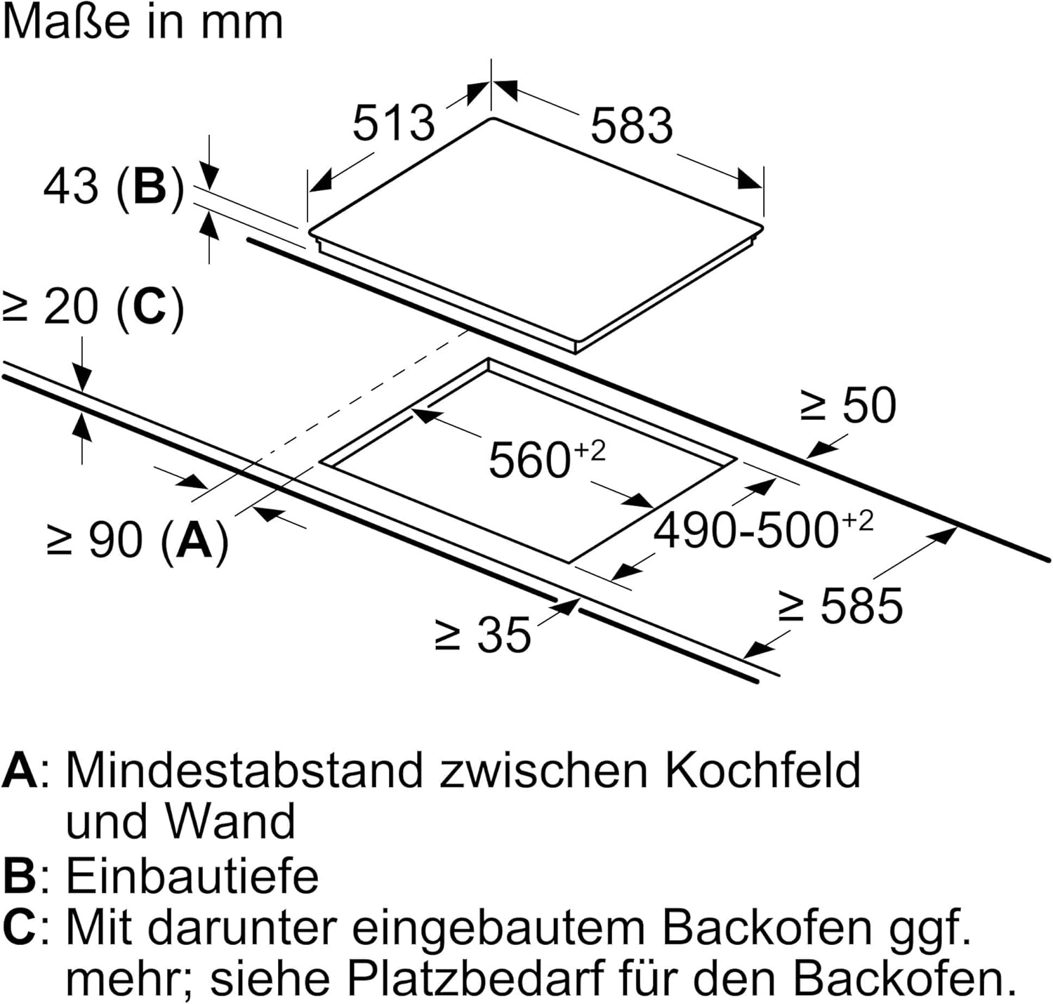 Siemens EQ522IA01, Einbauherd-Set, Bestehend aus HE517GBS4 Herd, 60 x 60 cm, 3D Heißluft, Selbstreinigung, Clip Auszug & EI645CFB6E Induktionskochfeld, Bräterzone, powerBoost, Edelstahl Rahmen