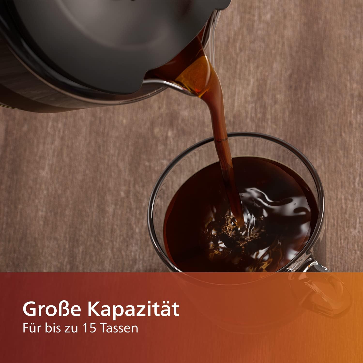 Philips All-in-1 Filterkaffeemaschine - integriertes Kegelmahlwerk für frisch gemahlenen Kaffee - Duo-Bohnenbehlter, 1,25-L-Glaskanne, individuelle Einstellung der Intensitt (HD7900/50)