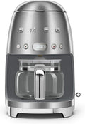 Smeg, DCF02BLMEU, Filter-Kaffeemaschine, Aroma und Autostart-Funktion, Glaskaraffe bis 12 Tassen, 2 Intensitätsniveaus, Warmhaltefunktion, 1050W, Mattschwarz