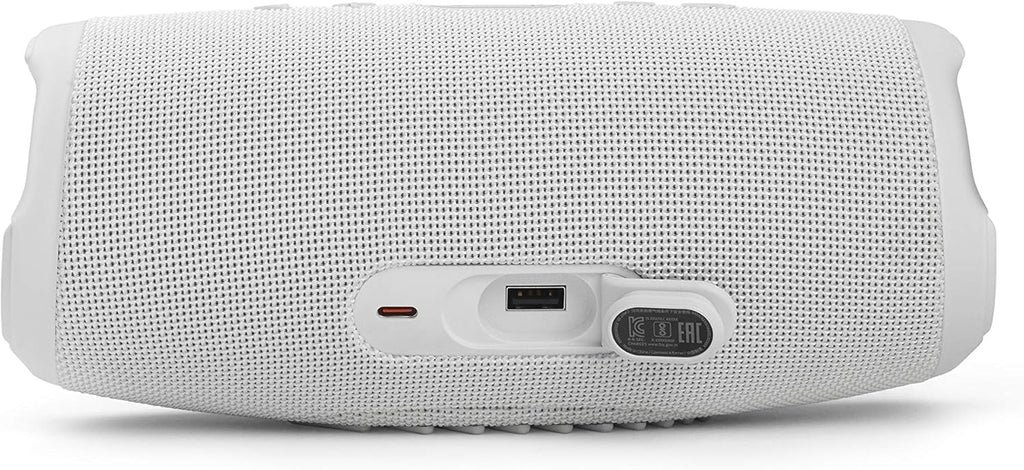 JBL Charge 5 Bluetooth-Lautsprecher in Schwarz – Wasserfeste, portable Boombox mit integrierter Powerbank – Eine Akku-Ladung für bis zu 20 Stunden kabellosen Musikgenuss