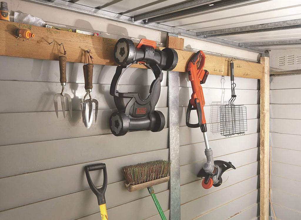 BLACK+DECKER 3-in-1 Multi-Trimmer-Set Rasentrimmer mit Akku Rasenkantenschneider (18V 2,0Ah Rasentrimmer mit Rasenmäheraufsatz, speziell für kleinste Rasenflächen und schwieriges Gelände) STC1820CM
