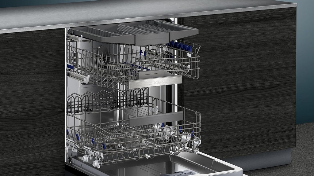 Siemens SN63EX14VE, iQ300 Smarter Geschirrspüler, Vollintegrierte Spülmaschine mit Besteckschublade, 60 cm, Auto Türöffnung dank autoOpen dry, Besonders leise durch iQdrive-Motor, infoLight aquaStop