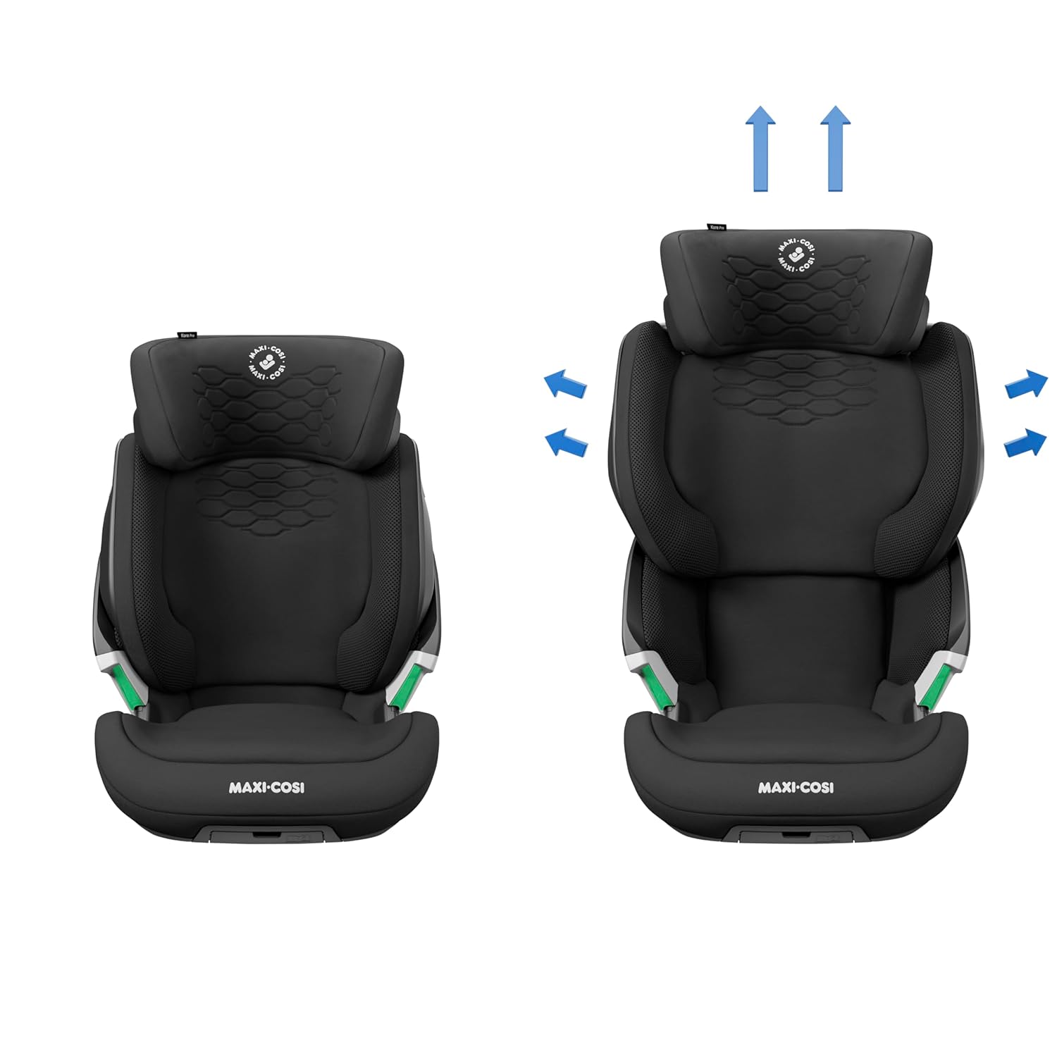Maxi-Cosi Kore Pro i-Size Kindersitz, 3.5–12 Jahre, 100–150 cm, ClickAssist Licht, Verstellbare Höhe/Breite, Side Protection System+, Authentic Cognac