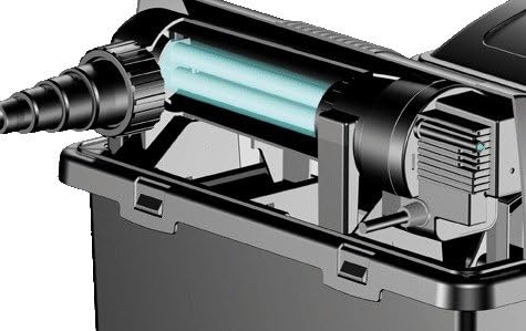 OASE 56789 Durchlauffilter BioSmart Set 36000 geeignet für Teiche bis 36 m³, Filtersystem, Filterkomplettset inkl Filtermaterial, Teichpumpe und UVC Klärer