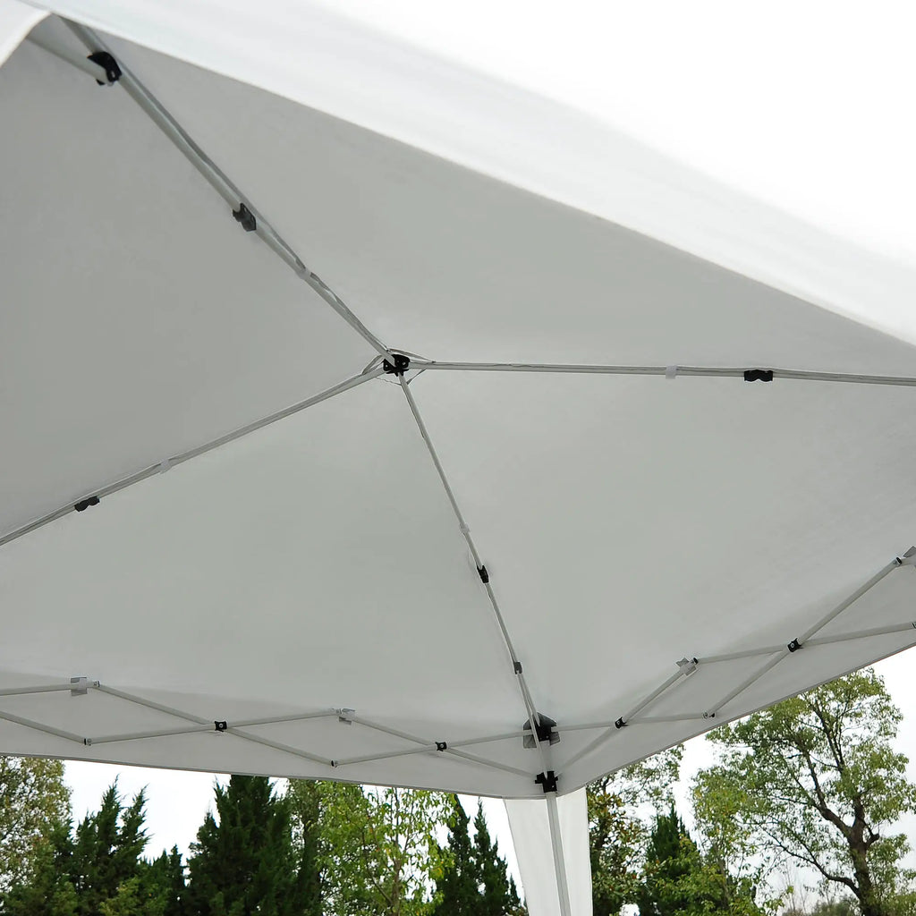 Outsunny Faltpavillon Partyzelt UV-Schutz faltbar Weiß