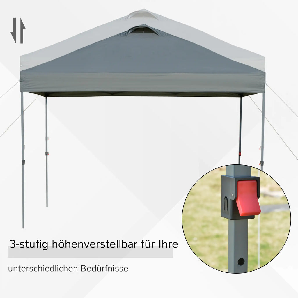 Outsunny Pavillon 3x3 m wasserdicht & faltbar