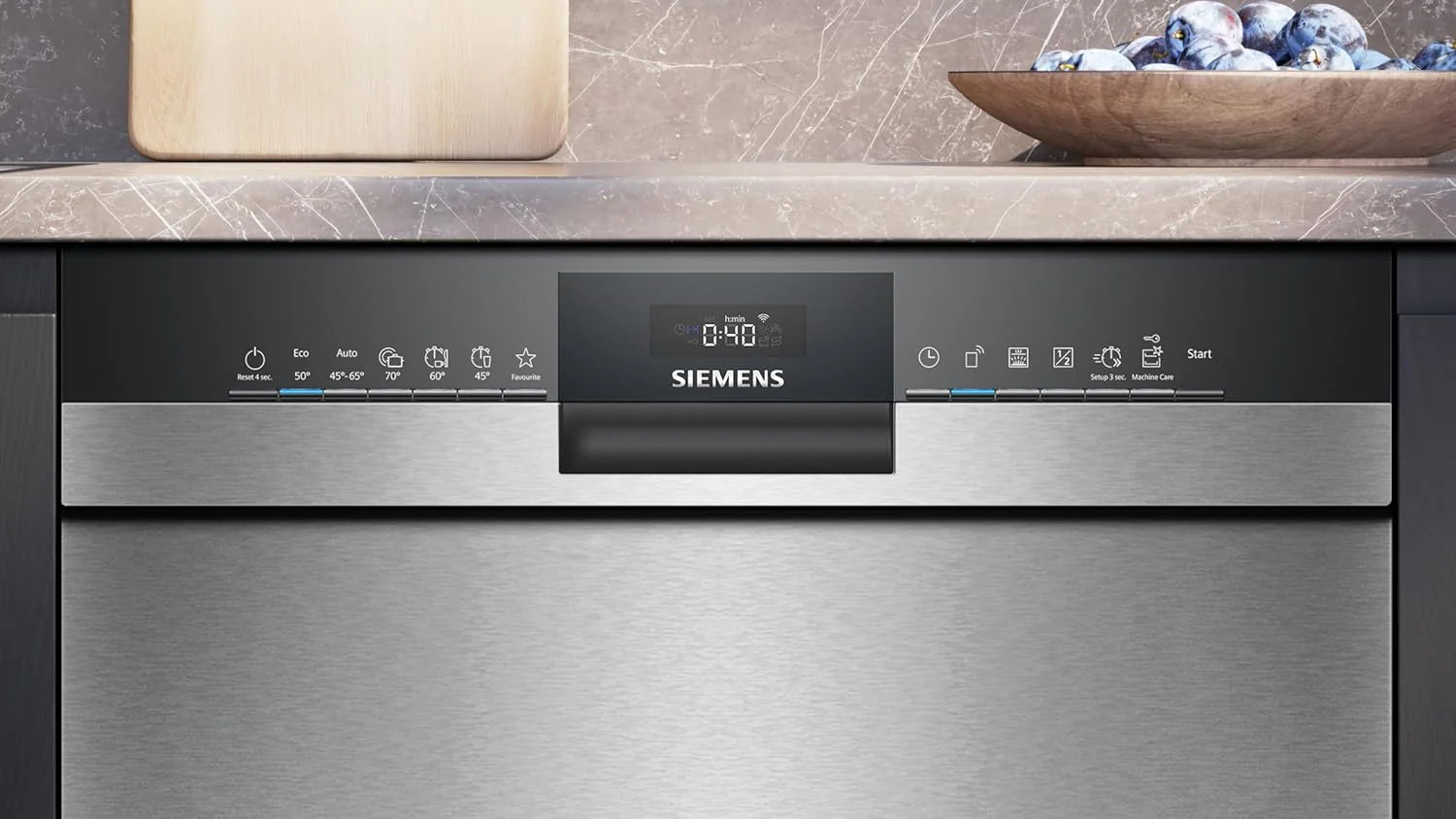 Siemens SN63EX14VE, iQ300 Smarter Geschirrspüler, Vollintegrierte Spülmaschine mit Besteckschublade, 60 cm, Auto Türöffnung dank autoOpen dry, Besonders leise durch iQdrive-Motor, infoLight aquaStop