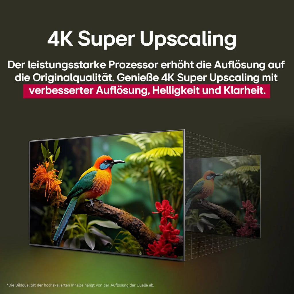 LG 55UA75006LA TV 55 Zoll (139 cm) 4K UHD AI TV (α7 Gen8 4K AI Prozessor, webOS 25, 60Hz) [Modelljahr 2025]