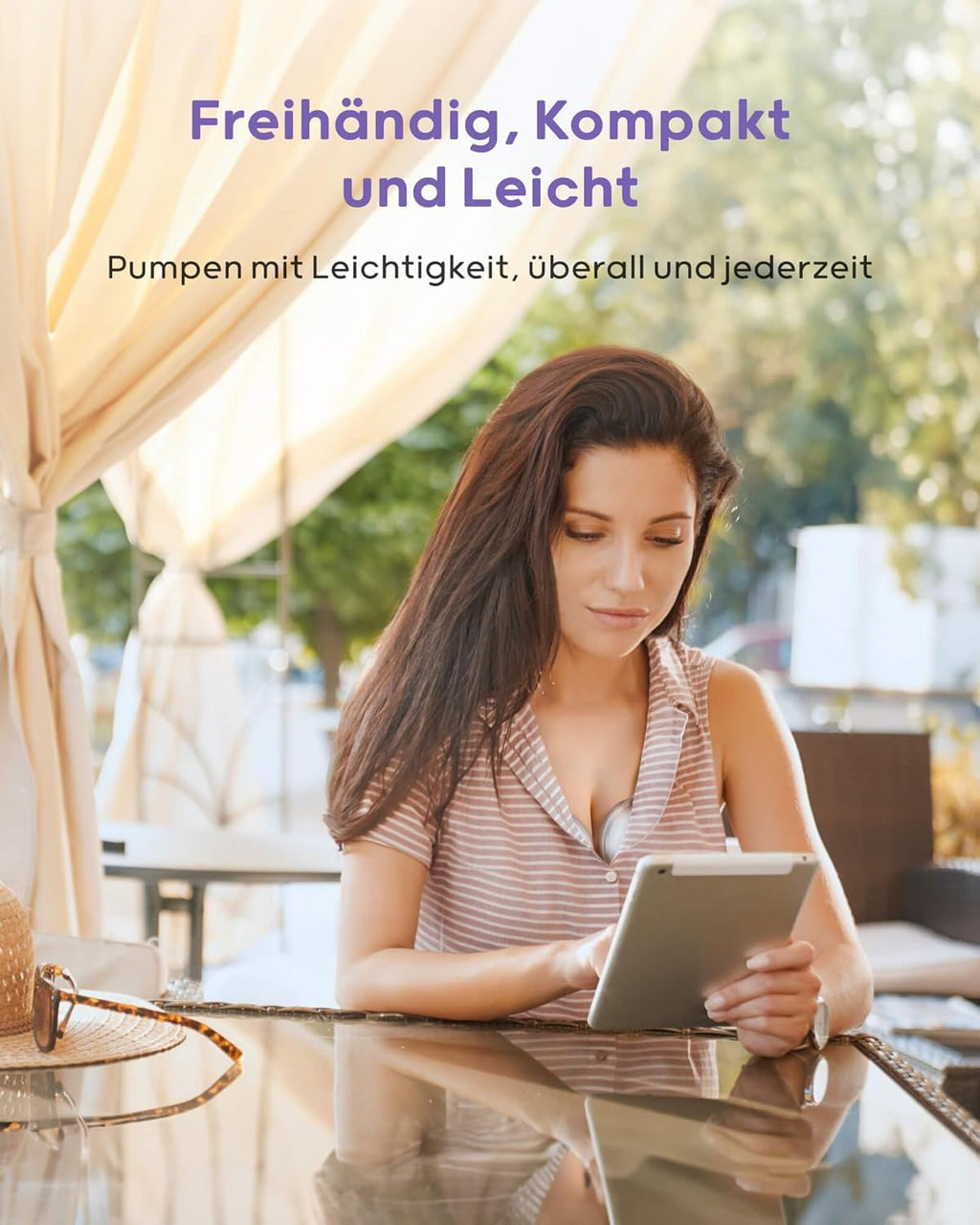 Nuliie Milchpumpe Elektrisch tragbare S32, Elektrische milchpumpe freihändig 4 Modi 9 Stufen mit 18/21/24 mm komfortabler Flansch, Privat, mit Ersatzzubehör im Lieferumfang (2Packs, Weiß)