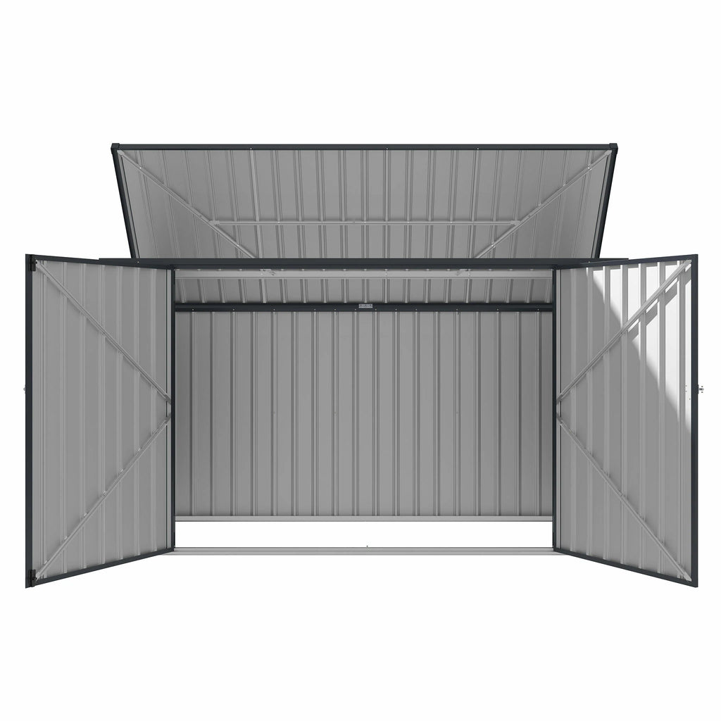Fornorth Mülltonnen unterstand 237x101x131cm, Dunkelgrau