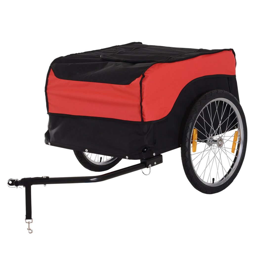 HOMCOM Fahrradanhänger Lastenanhänger faltbar große Transportbox