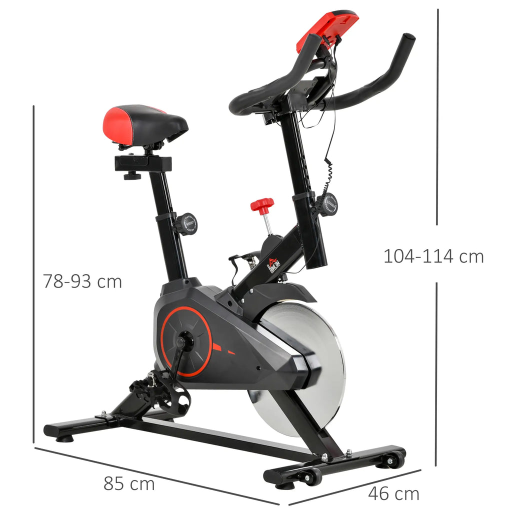 HOMCOM Fahrradtrainer Heimtrainer LCD-Display höhenverstellbar