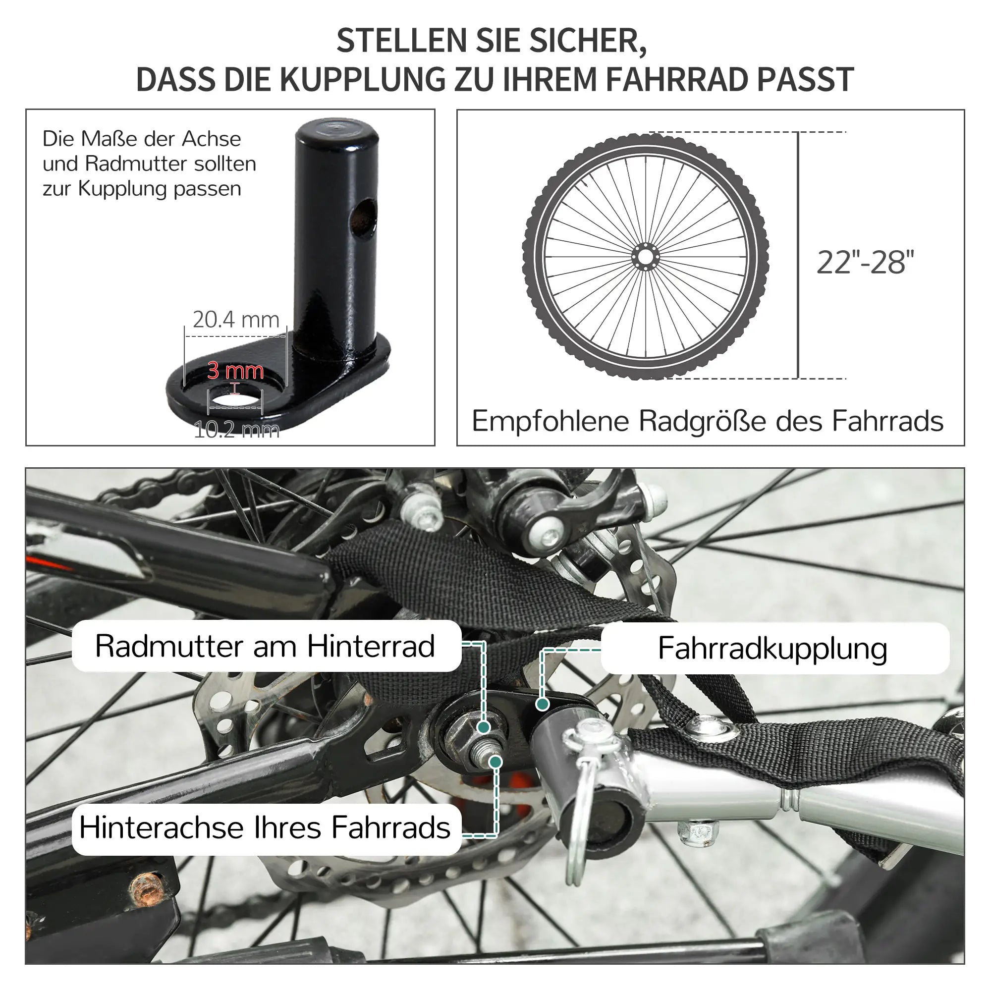 HOMCOM Fahrradanhänger Lastenanhänger faltbar große Transportbox