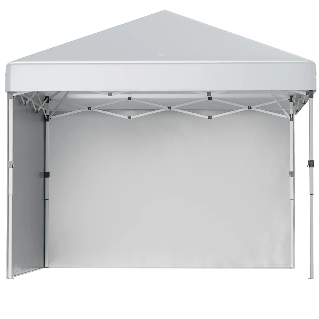 Outsunny Faltpavillon höhenverstellbar UV30+ mit Seitenwänden