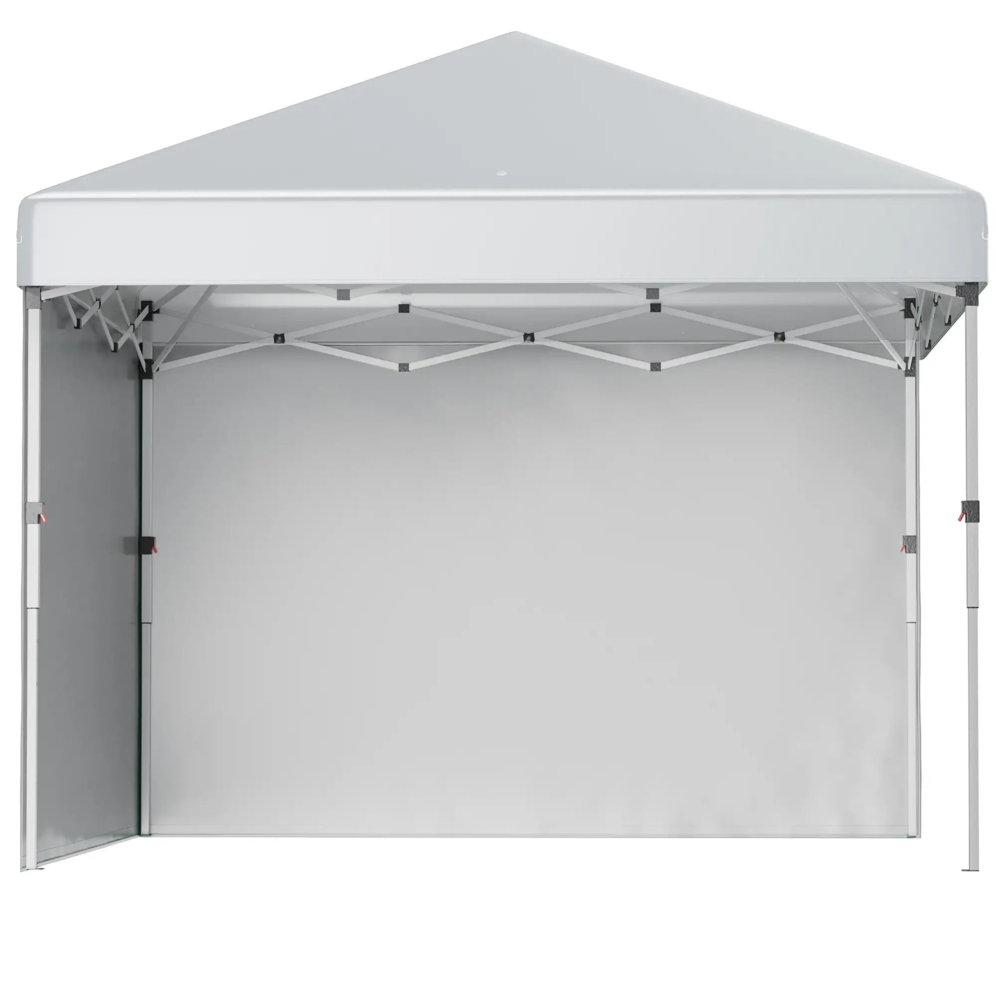Outsunny Faltpavillon höhenverstellbar UV30+ mit Seitenwänden