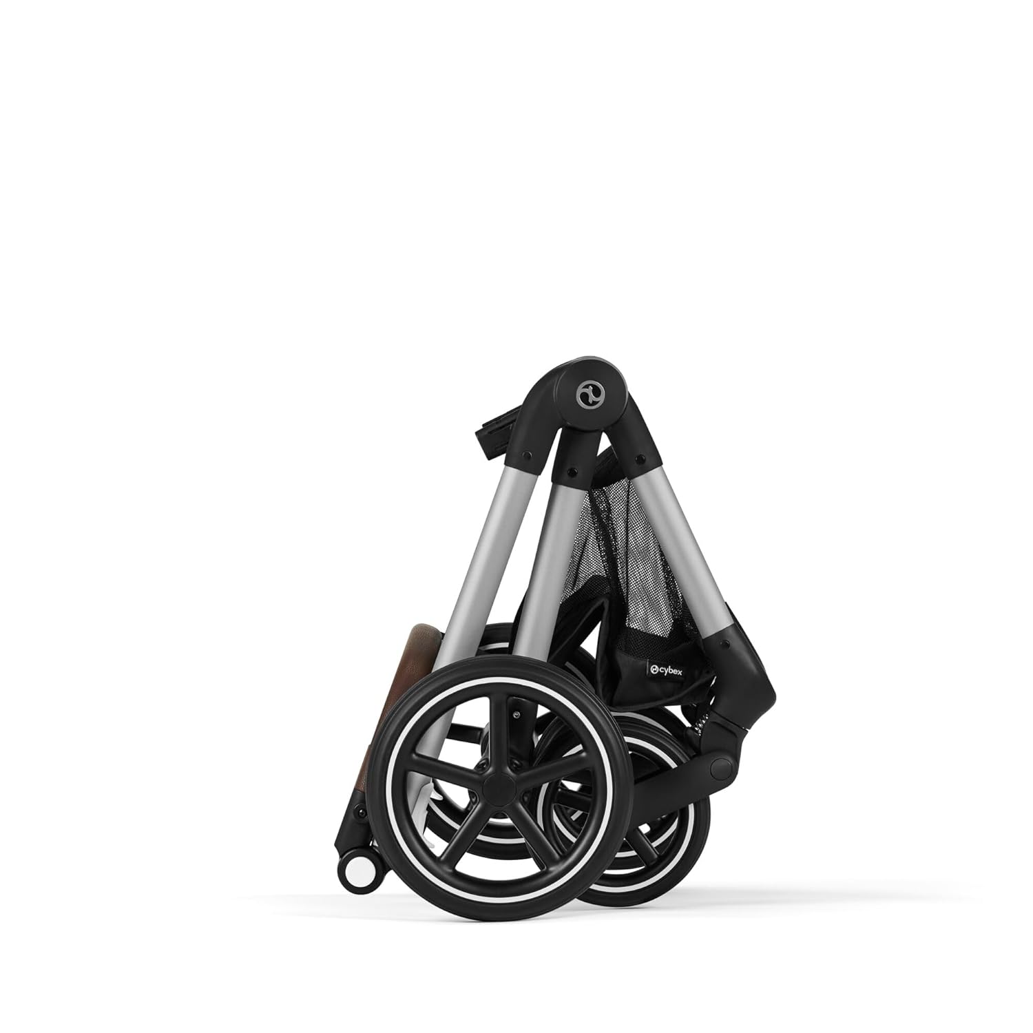 CYBEX Gold Kinderwagen EOS Lux 2-in-1 mit Babyschale Aton B2 i-Size und Babyschalen-Adapter, Reisesystem, Ab Geburt bis 22 kg (ca. 4 Jahre), Moon Black (Schwarz)
