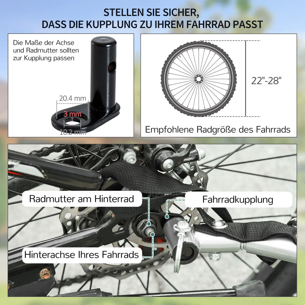 HOMCOM Fahrradanhänger Lastenanhänger faltbar große Transportbox