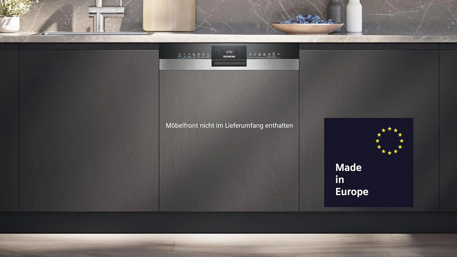 Siemens SN63EX06VE, iQ300 Smarter Geschirrspüler, Vollintegrierte Spülmaschine, 60 cm, Besteckschublade, Extra leise, varioSpeed, Automatische Türöffnung, Dreifach rackMatic, infoLight, intesiveZone