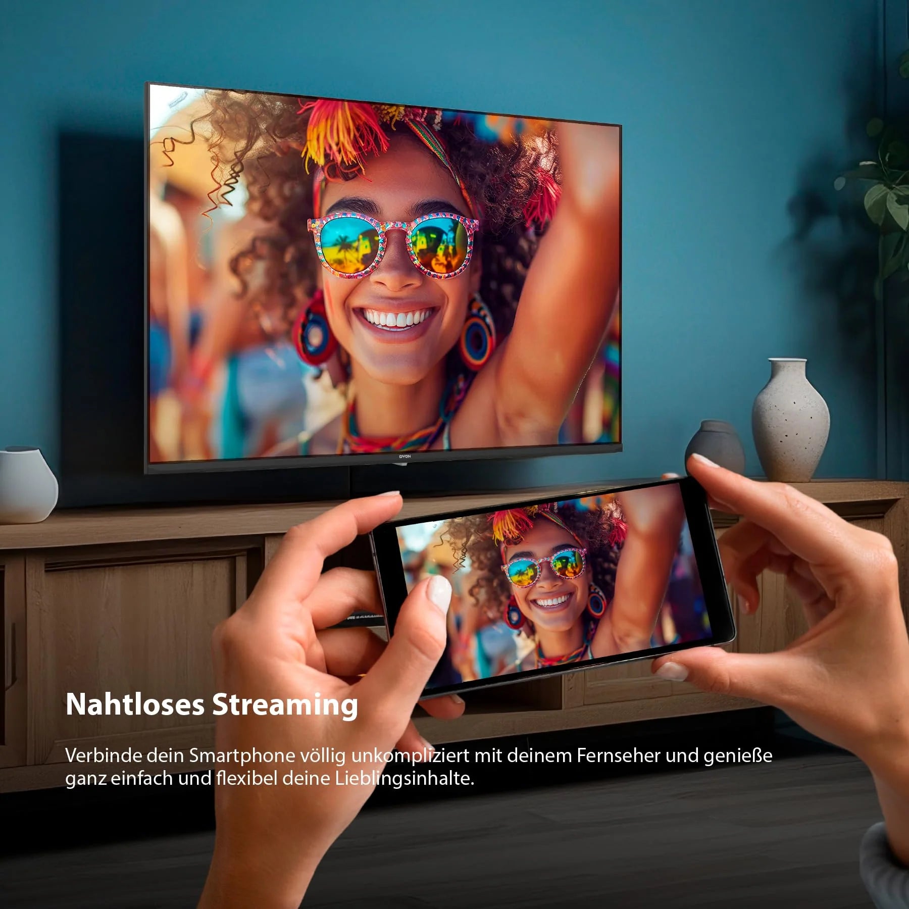 DYON ULTIMAX 40F-TI - 40 Zoll (100 cm) Full-HD Smart TV mit Tizen OS, Triple Tuner (DVB-C/-S2/-T2), Smart & Gaming Hub, Prime Video, Netflix, Disney+ [2025]
