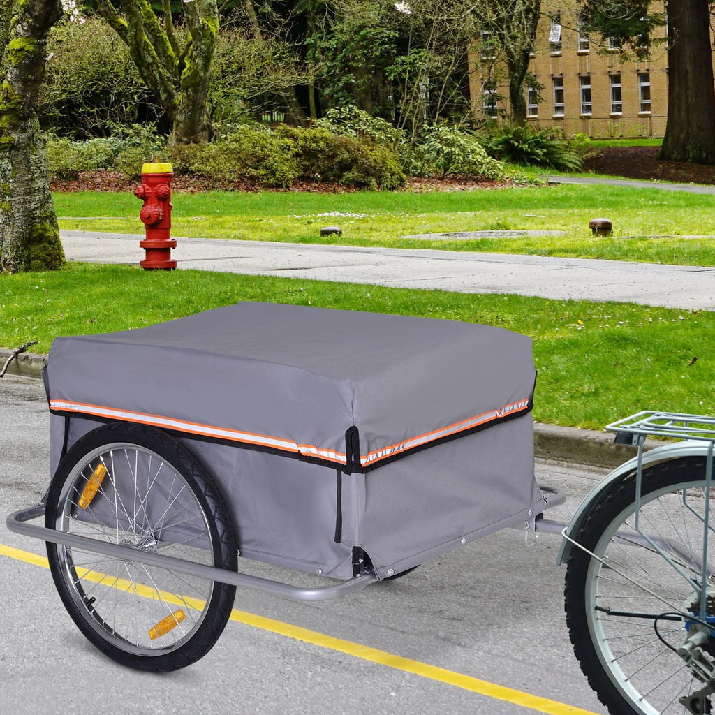 HOMCOM Fahrradanhänger Lastenanhänger faltbar große Transportbox