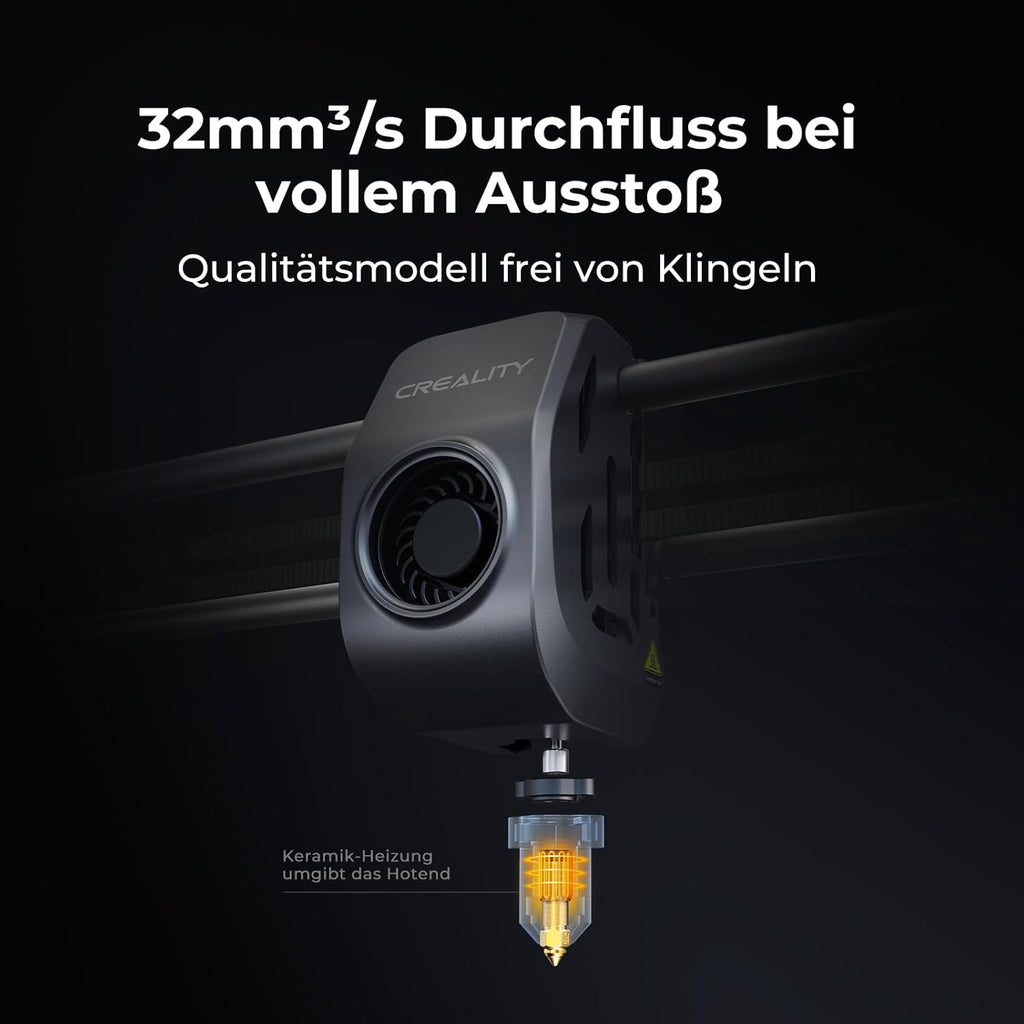 Creality K2 Plus Combo 3D-Drucker, 16-Farben Multimaterial-Druck, 350³mm XXL-Bauraum, Servo-Direktantrieb, Dual-KI-Kameras, Ultra-Leise