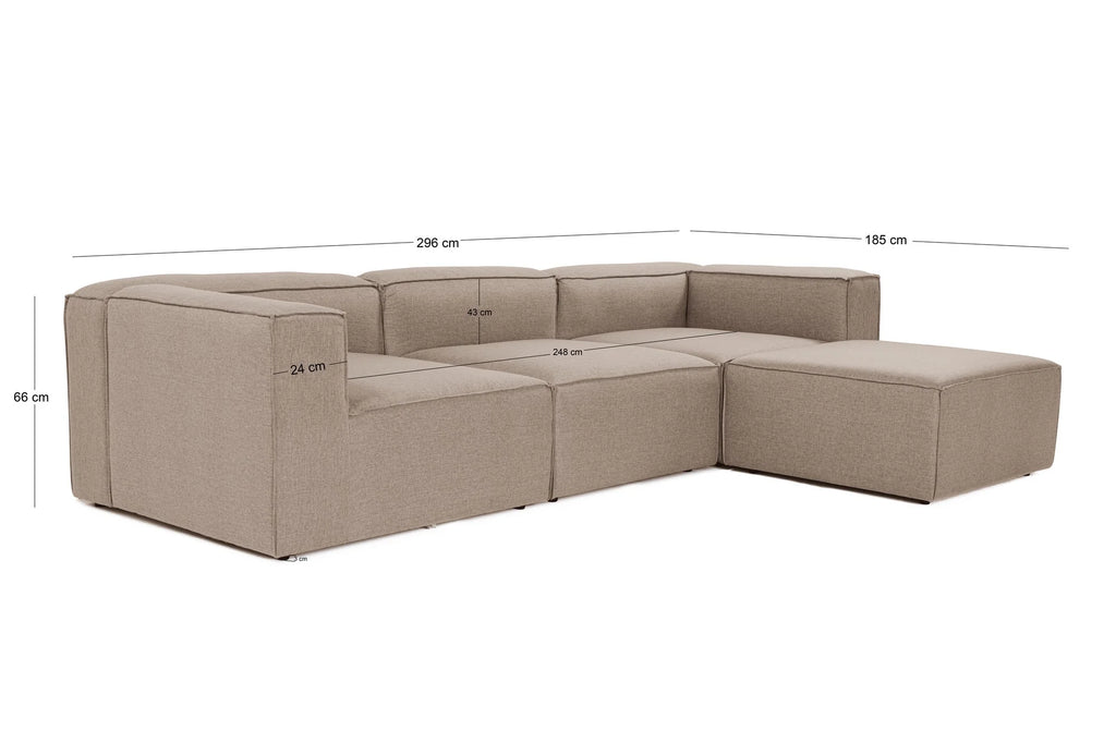 Fora Ecksofa - Braun