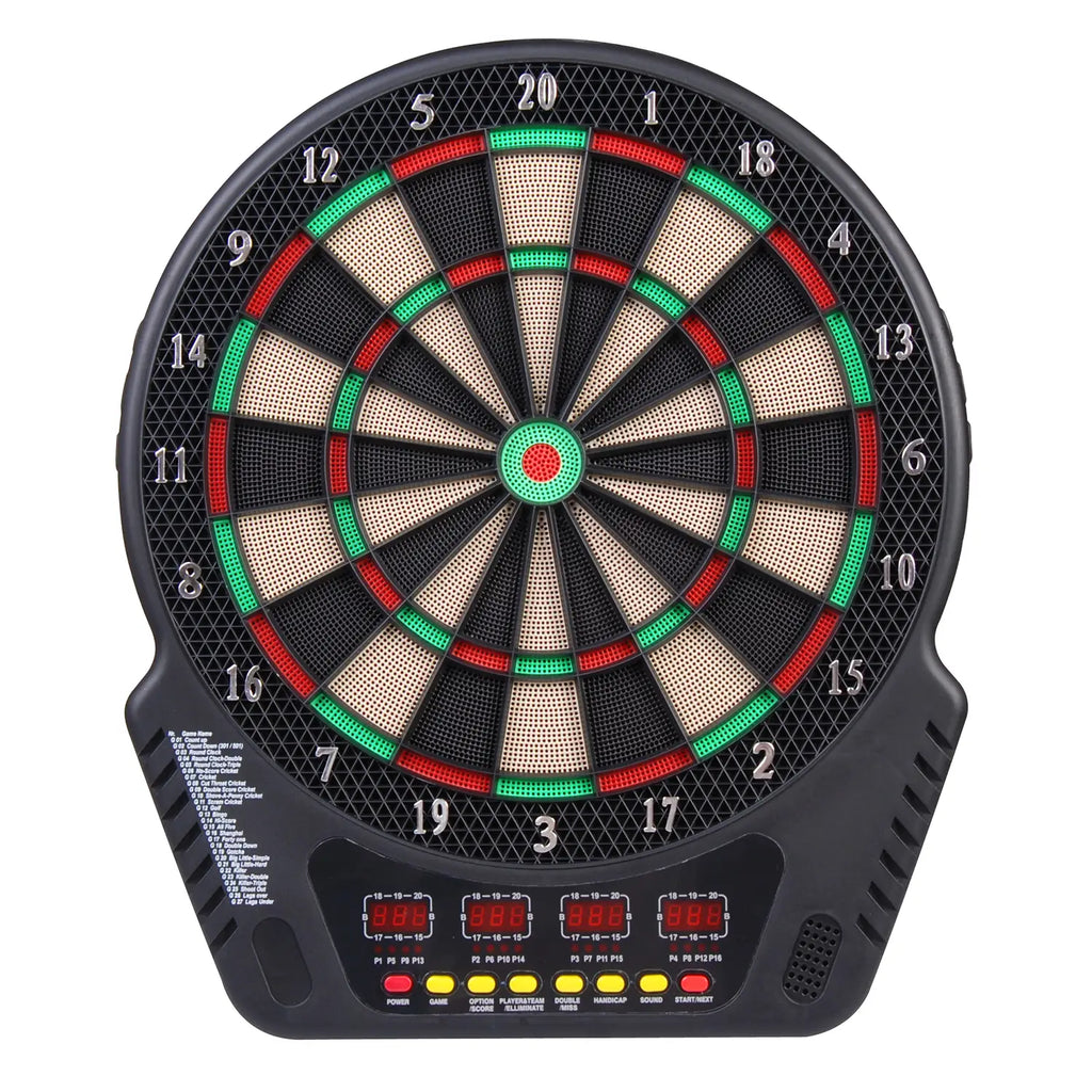 HOMCOM elektronische Dartscheibe Dartboard 27 Spiele 16 Spieler