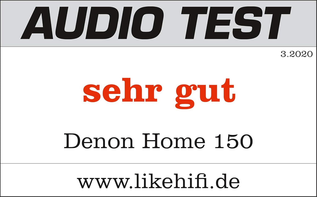 Denon Home 150 Multiroom-Lautsprecher, HiFi Lautsprecher mit HEOS Built-in, Alexa integriert, WLAN, Bluetooth, USB, AirPlay 2, Hi-Res Audio, schwarz