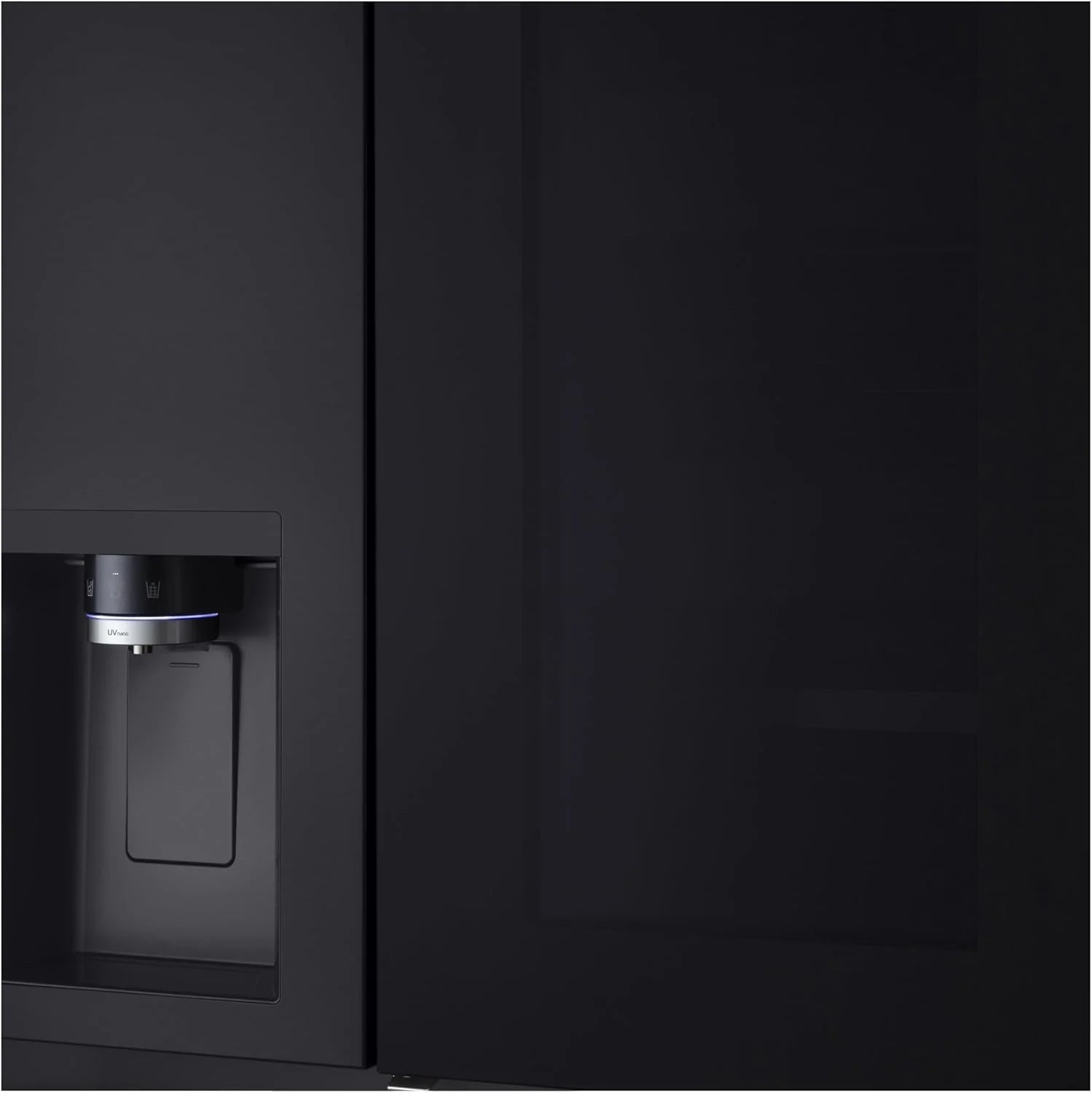 LG GSGV81PYLL Side by Side Kühlschrank, Klasse E, 635 L, Instaview, Kühlschrank mit Gefrierfach, Eis-, Crushed Ice- Wasserspender, Total NoFrost, Smart Inverter Kompressor, Wi-Fi
