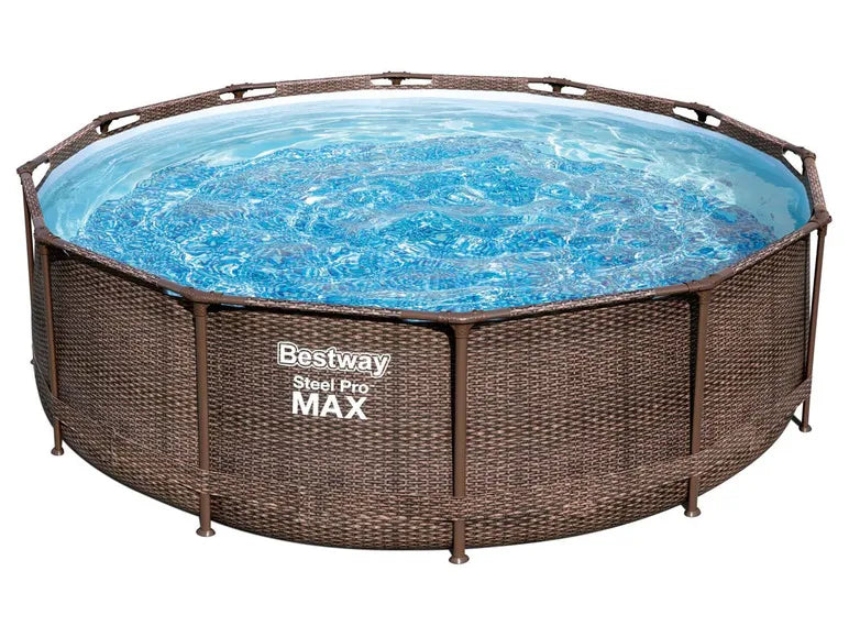 »Steel Pro Max™ DELUXE SERIES™« Framepool-Set, mit Filterpumpe und Leiter